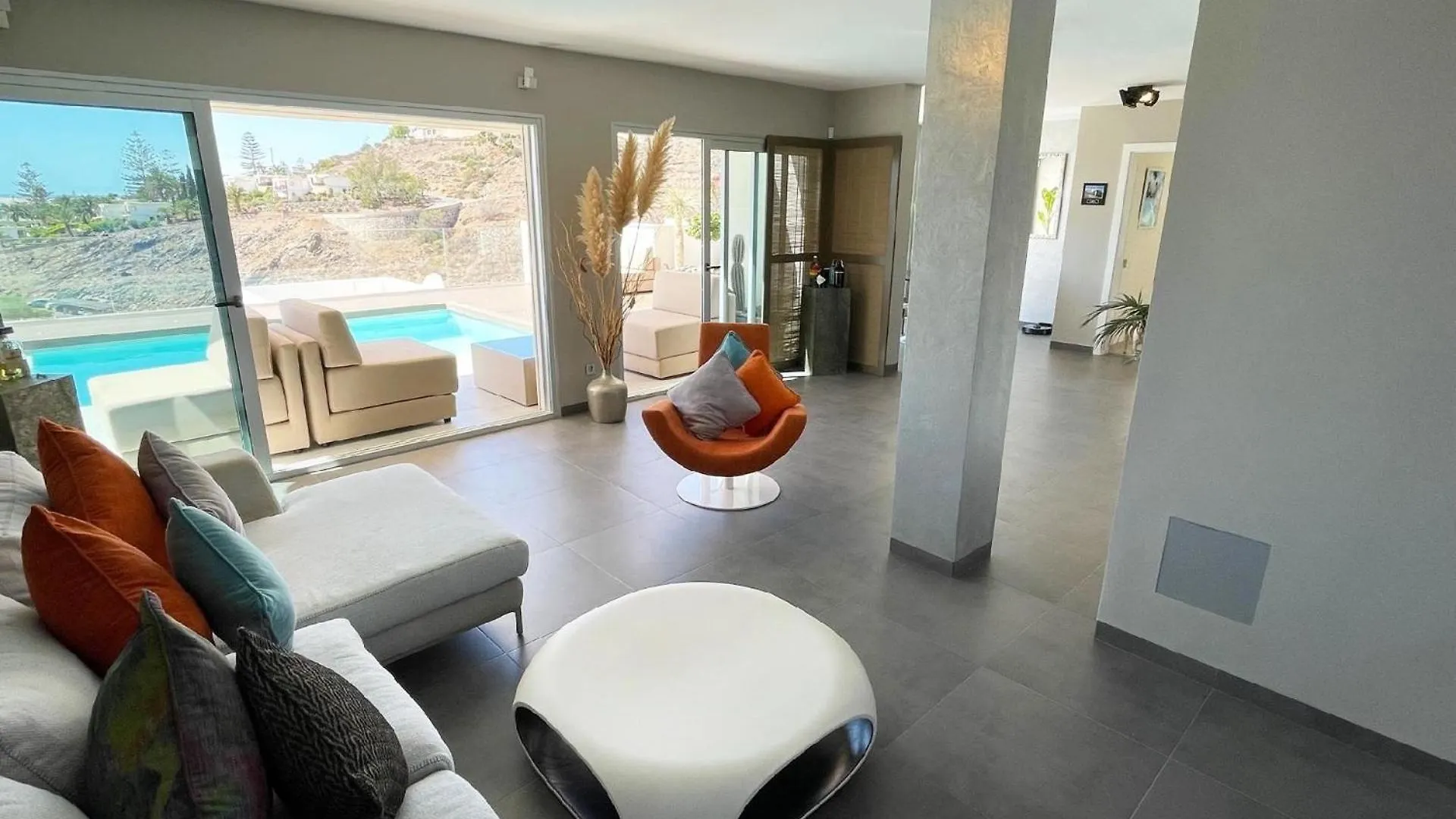 Feriehus Luxusvilla Morelli Mit Meerblick Und Pool San Agustín